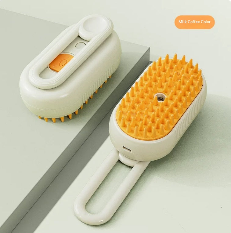 Steam Pet Brush: 3-in-1 Spray Massage Grooming Comb