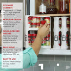 Spice rack closeup
