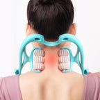 6-Roller Neck Massager: Deep Tissue Relief Tool