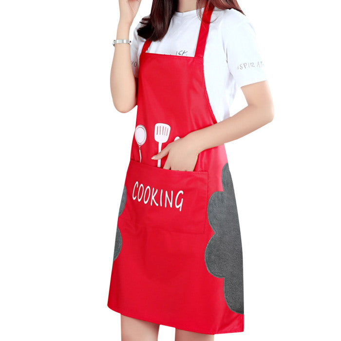 Kitchen apron red