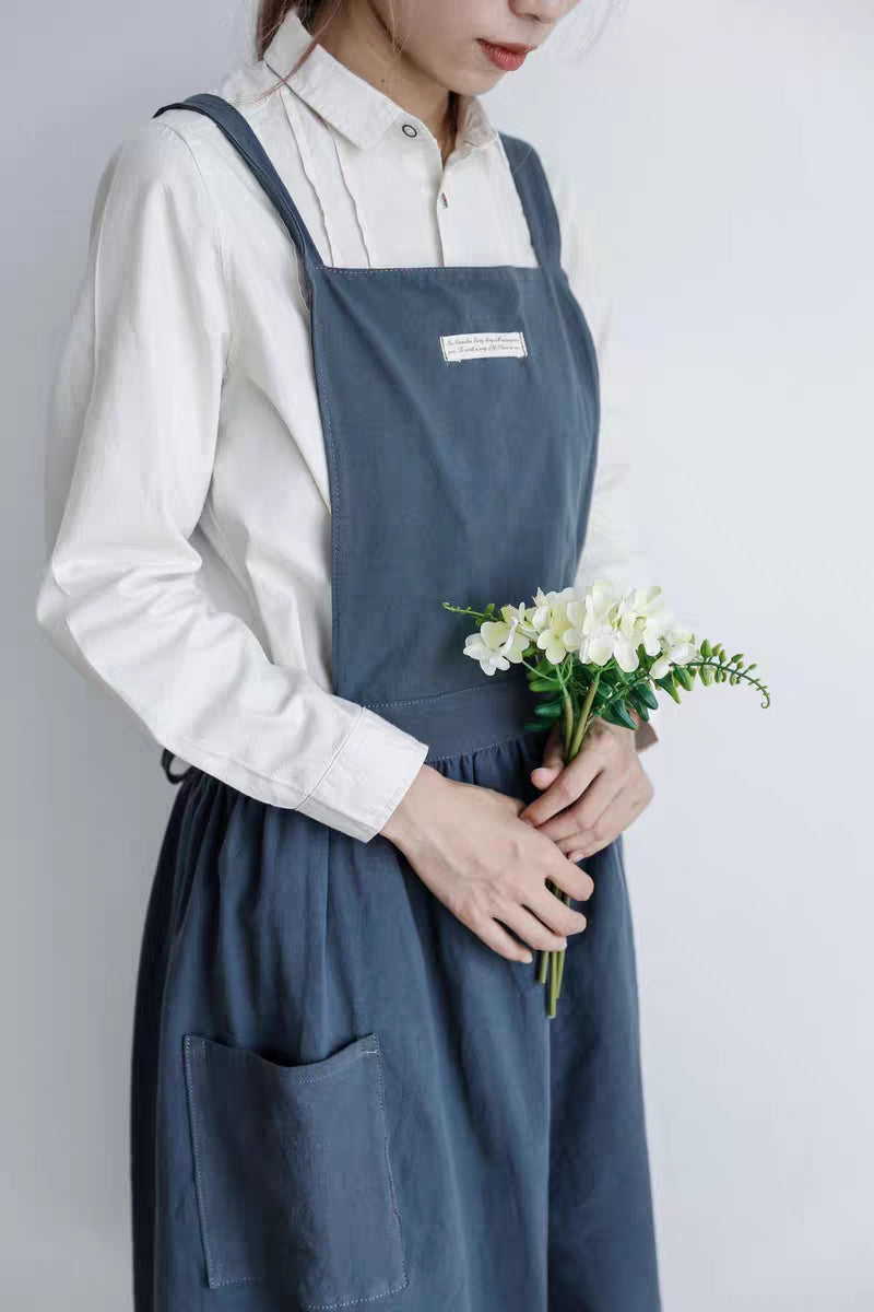 Kitchen apron dark grey
