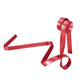Red floating wine rack