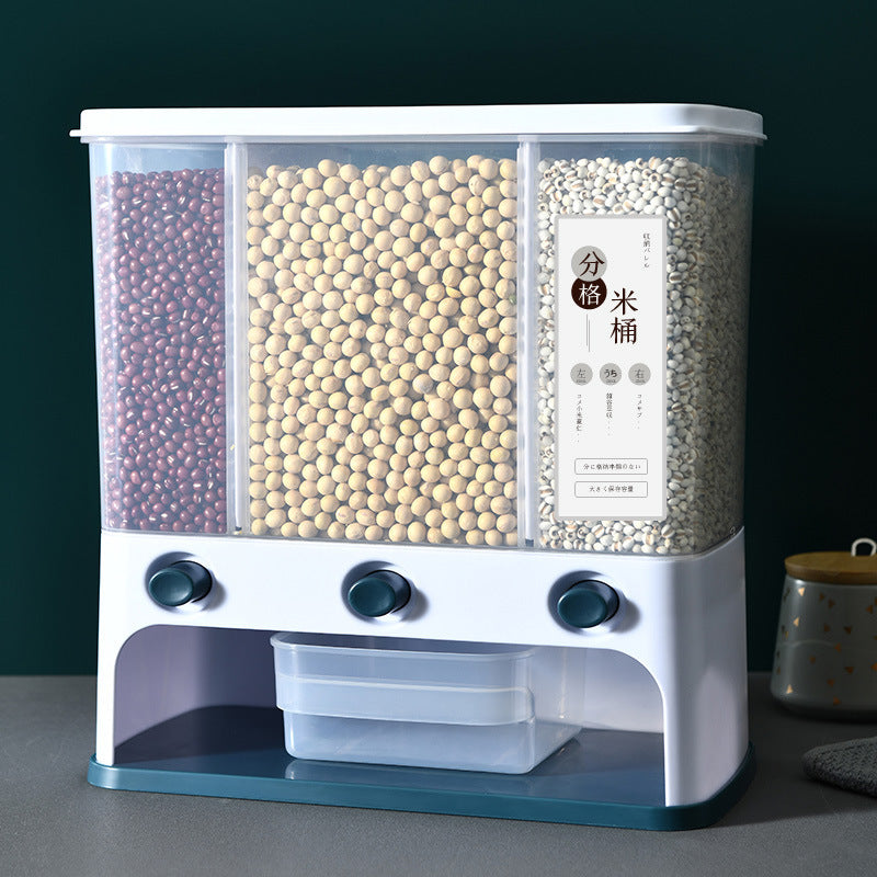 Rice storage box measuring cup
