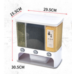 Rice storage box size reference