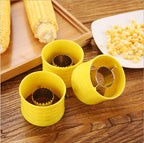 Corn kernel remover, close up
