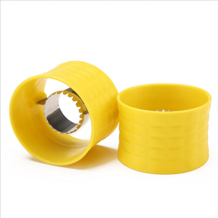 Corn kernel remover thresher tool, yellow