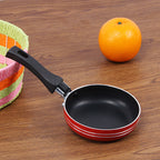 Mini non-stick frying pan, side view