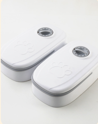 Automatic Pet Feeder: Timed Steel Bowl Dispenser