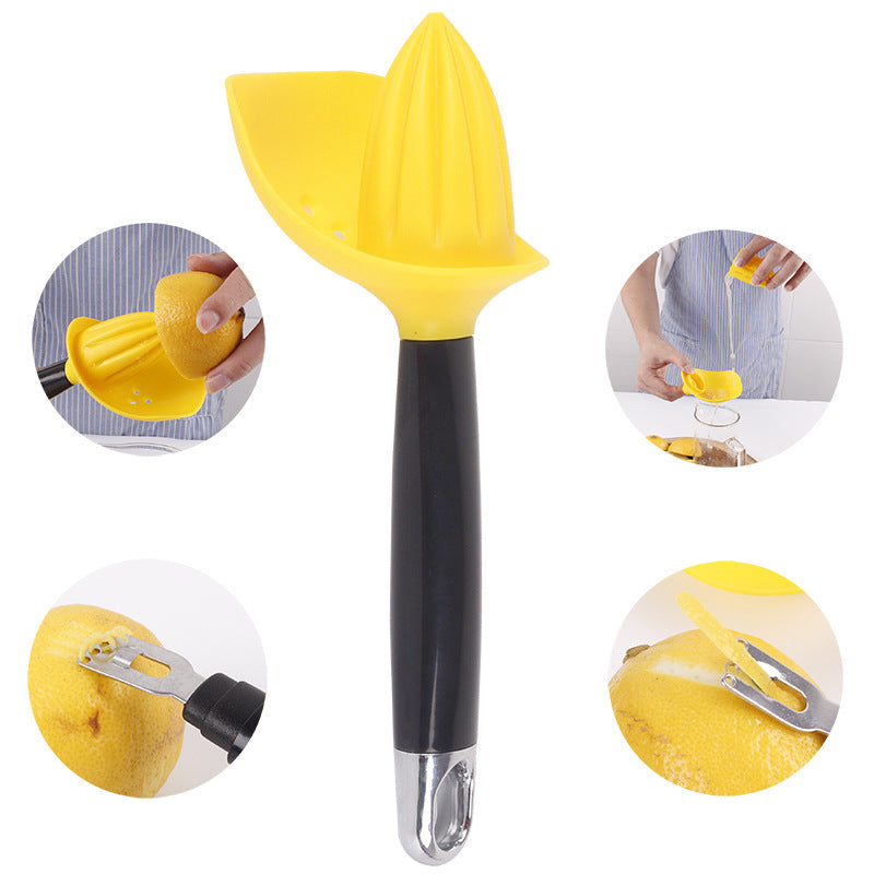 Manual citrus juicer zesting