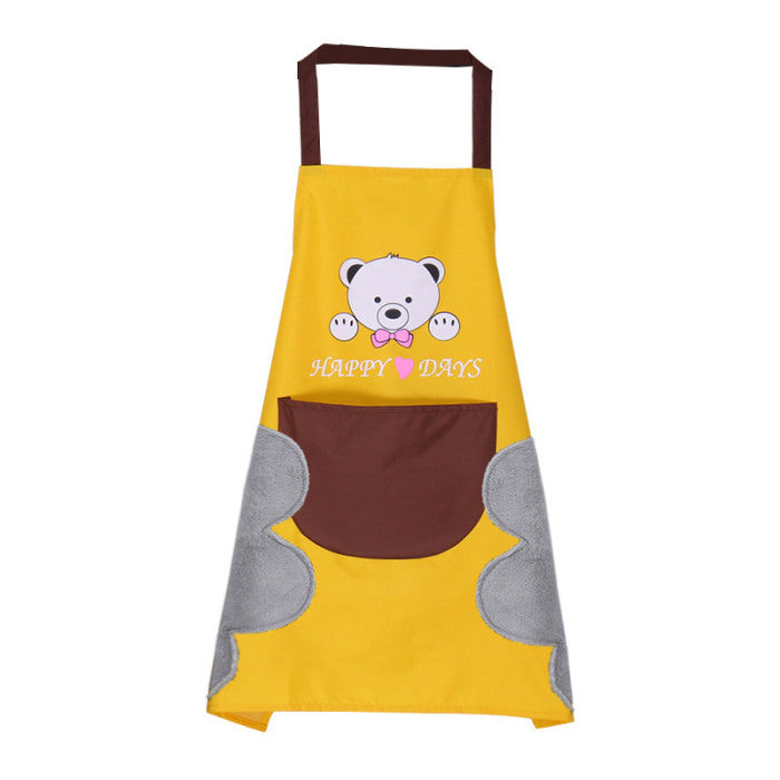 Kitchen apron little bear yellow