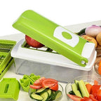 Vegetable chopper set pieces laid out