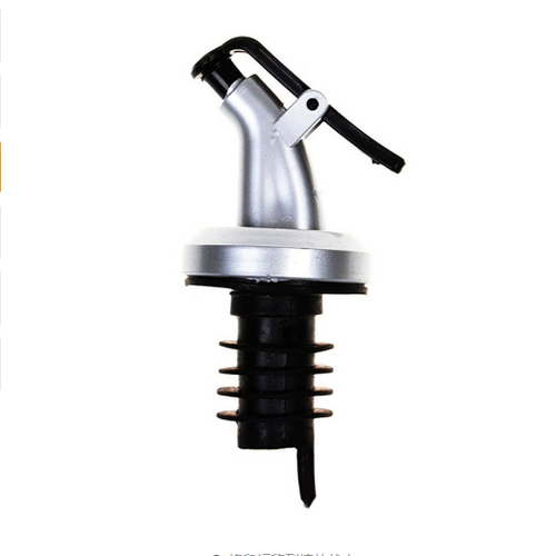 Olive oil bottle sprayer spout flip top stopper