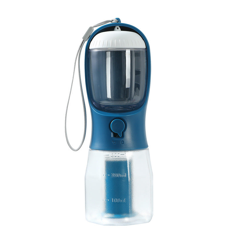 3-in-1 Pet Travel Cup: Water, Food & Waste Bag Holder