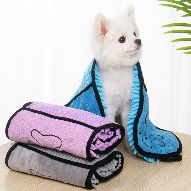 Pet Bath Towel: Super Absorbent Quick-Dry for Cats & Dogs
