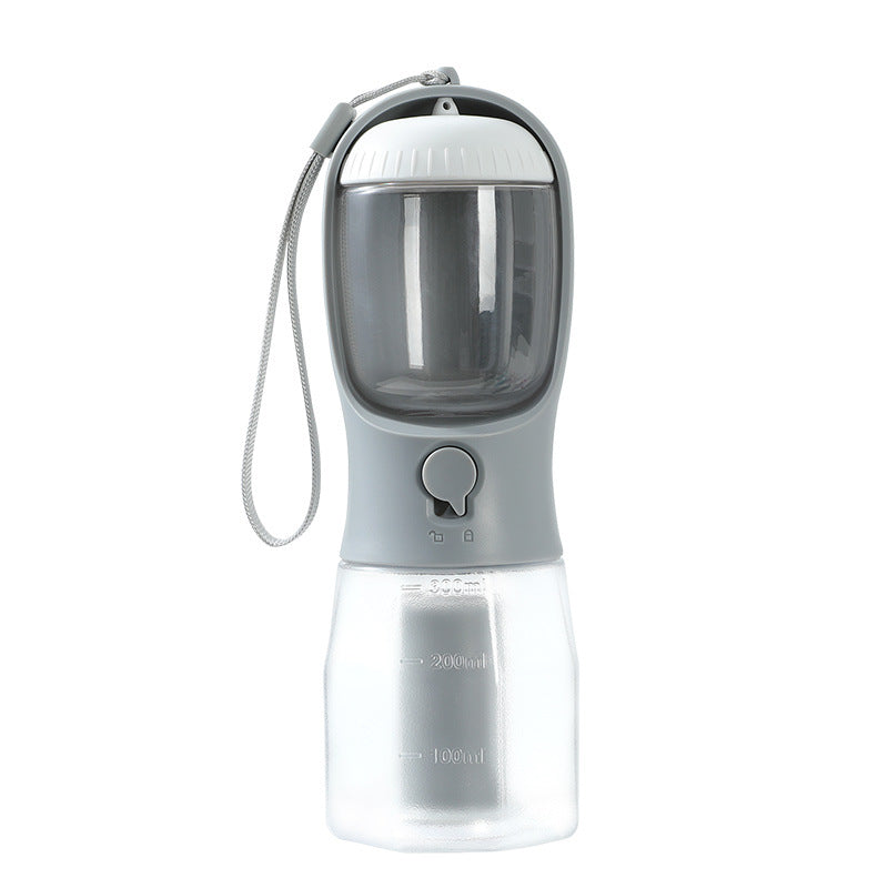 3-in-1 Pet Travel Cup: Water, Food & Waste Bag Holder