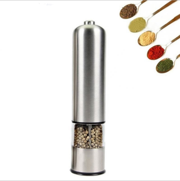 Electric stainless steel spice grinder, style 1