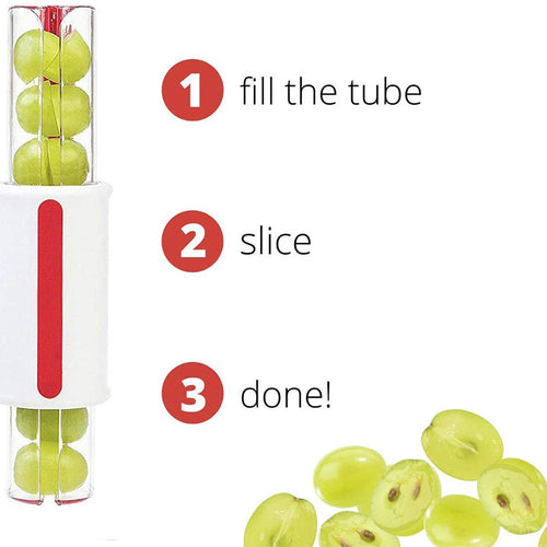 Tomato and grape zip slicer, green