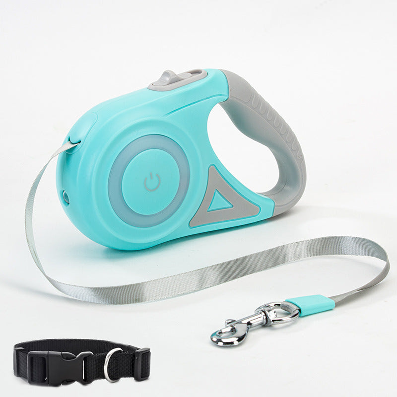 Retractable Dog Leash: Auto Extend with Optional Collar