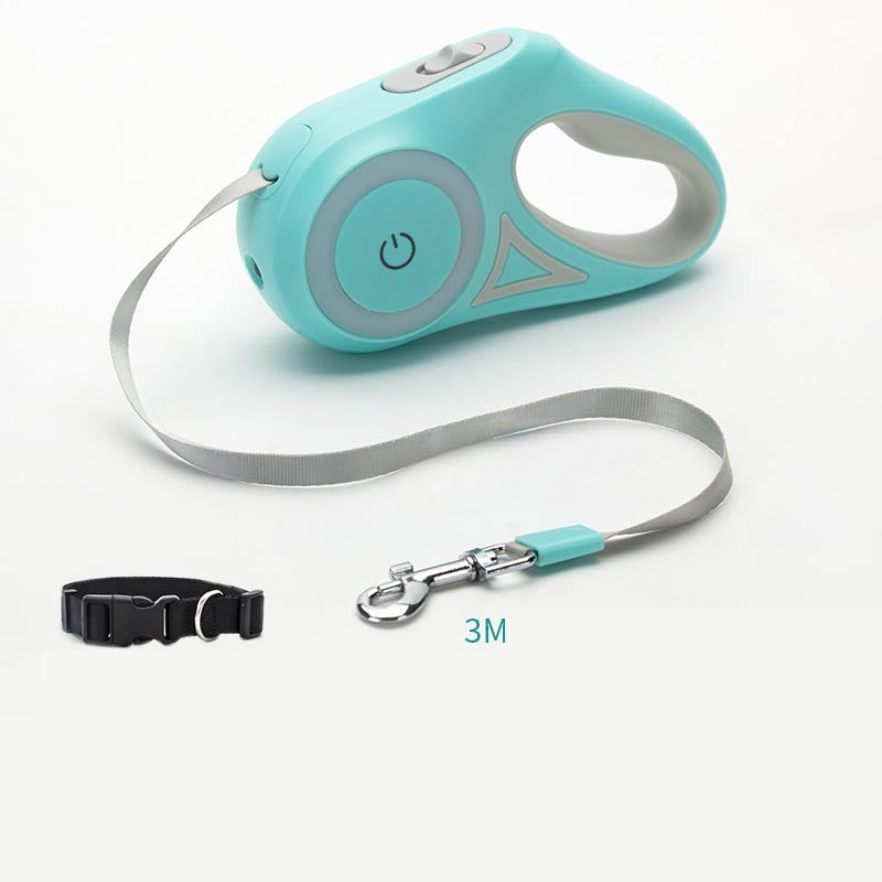 Retractable Dog Leash: Auto Extend with Optional Collar