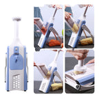 Vegetable slicer with blades