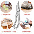 Stainless steel kitchen shears poultry scissors