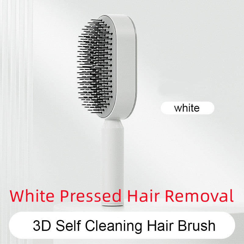 Self-Cleaning Hair Brush: One-Click Detangling Scalp Comb