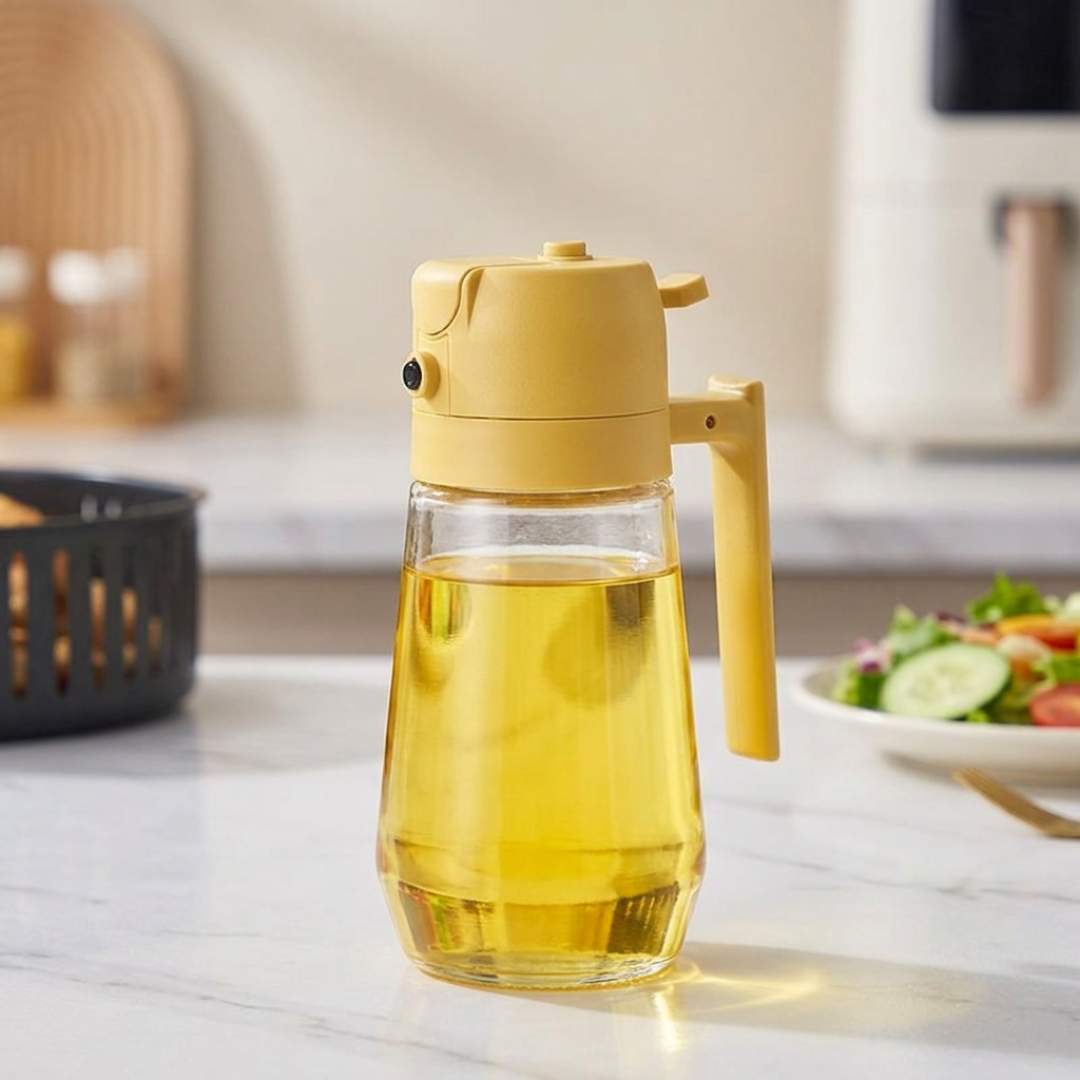 470ml Glass Oil Sprayer & Pourer, 2-in-1