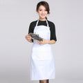 Waterproof PVC kitchen apron white