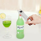 Stainless steel corkscrew and bottle opener tool