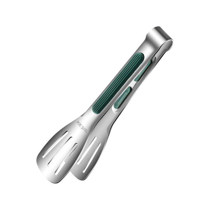 Kitchen tongs in use