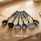 6-Piece Nylon Kitchen Utensil Set: Heat-Resistant, Non-Stick Pan Safe