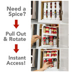 Spice rack rotating