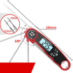 Thermometer in use on grill