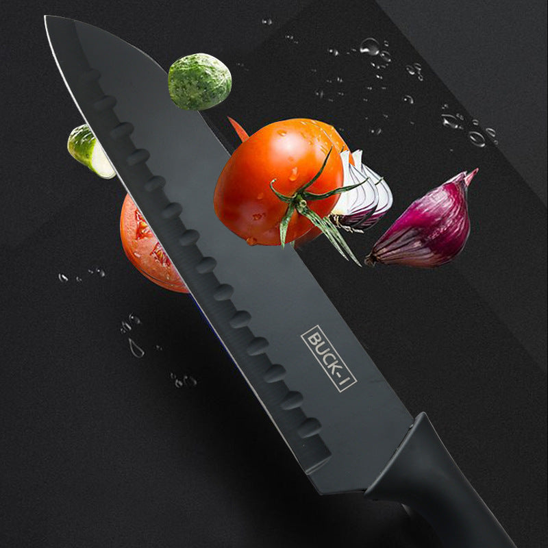 Kitchen knife set full view