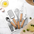 8-piece kitchen gadget set wooden handle