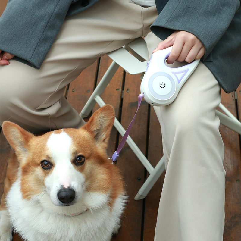 Retractable Dog Leash: Auto Extend with Optional Collar