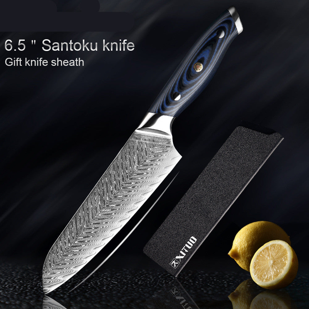 Damascus Santoku knife