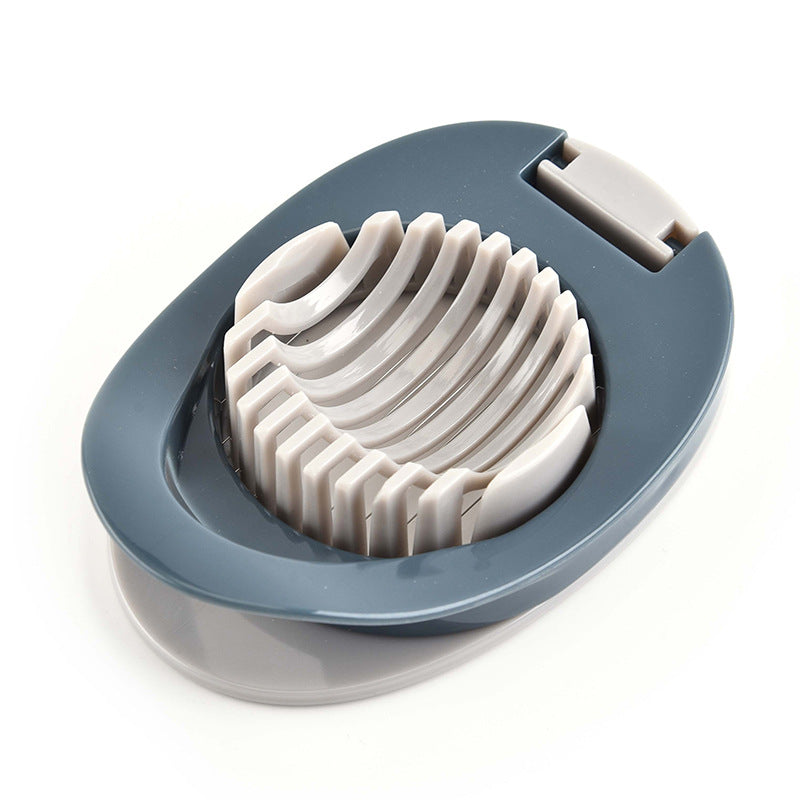 Egg slicer grey blue