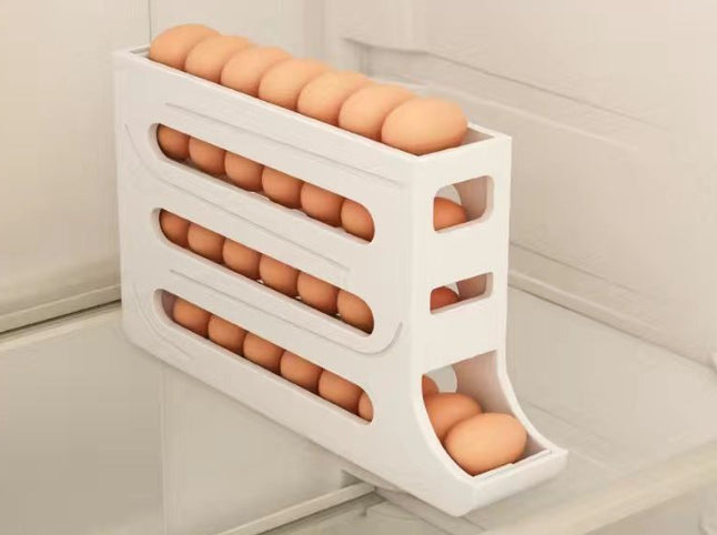 4-layer egg roller tray white
