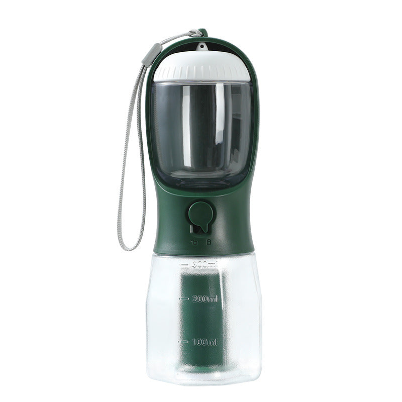 3-in-1 Pet Travel Cup: Water, Food & Waste Bag Holder