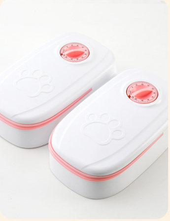 Automatic Pet Feeder: Timed Steel Bowl Dispenser