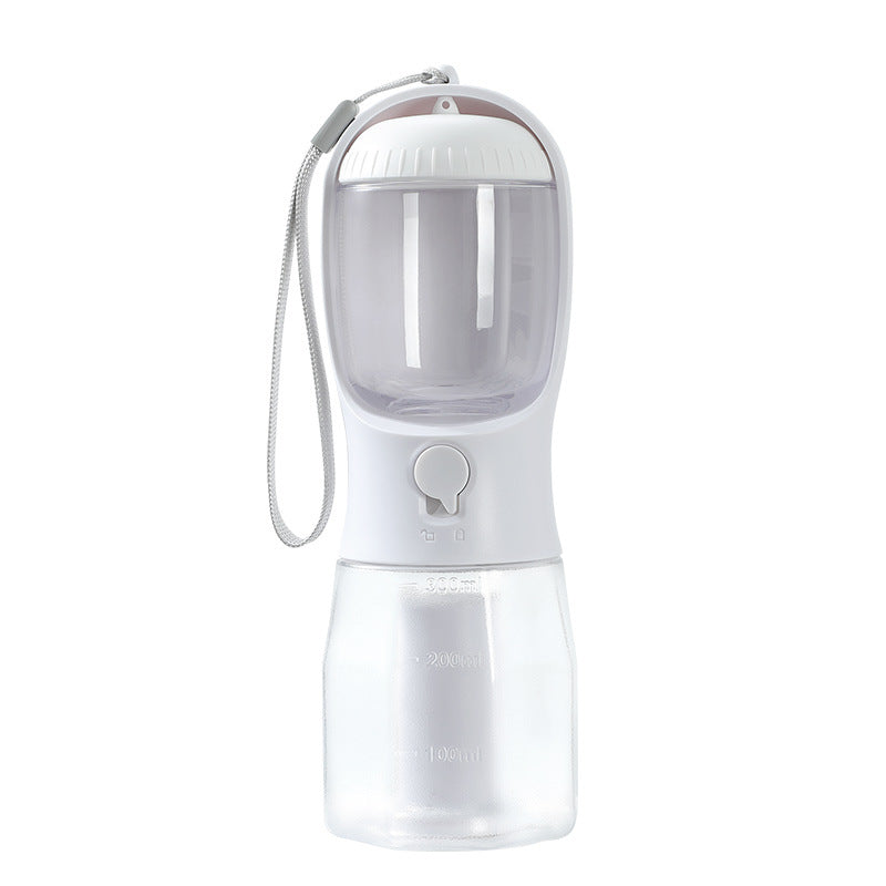 3-in-1 Pet Travel Cup: Water, Food & Waste Bag Holder