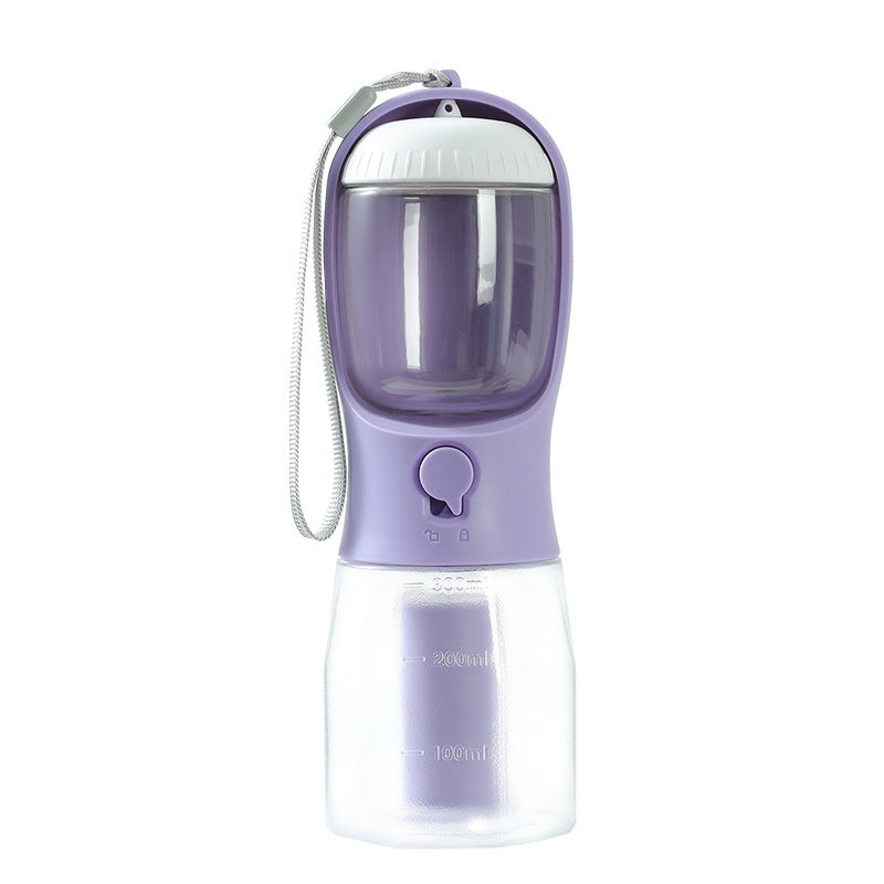 3-in-1 Pet Travel Cup: Water, Food & Waste Bag Holder