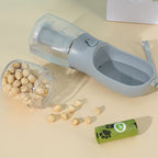 3-in-1 Pet Travel Cup: Water, Food & Waste Bag Holder