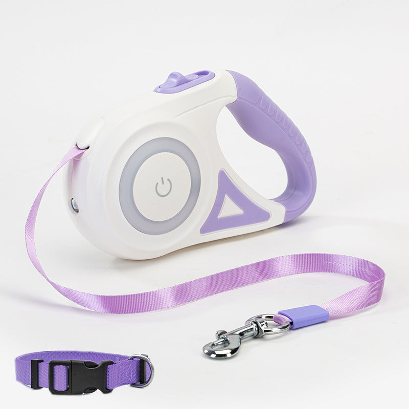 Retractable Dog Leash: Auto Extend with Optional Collar
