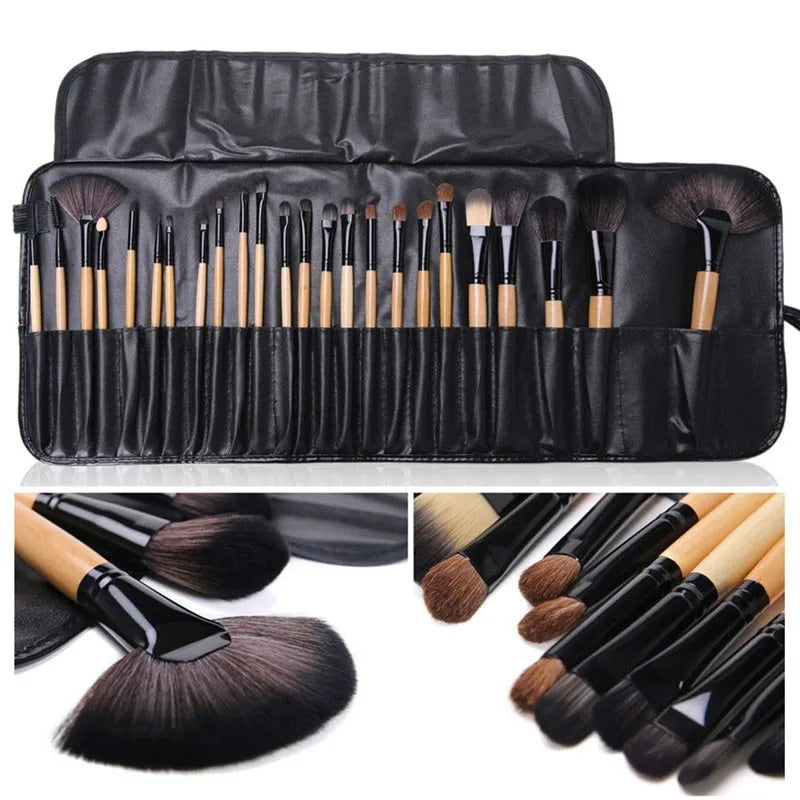 24-Piece Makeup Brush Set with Gift Bag