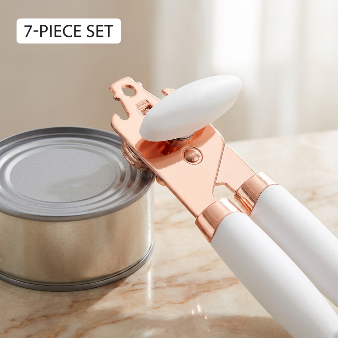 7-Piece Copper-Plated Kitchen Tool Set