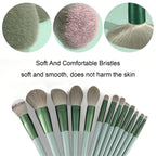 13-Piece Makeup Brush Set: Quick-Dry Soft Bristles