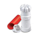 Garlic press closed view