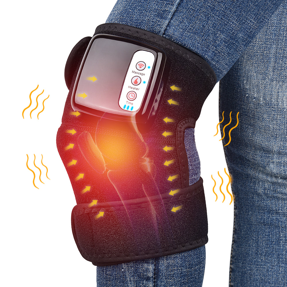 Heated Knee Massager Wrap: Vibration Therapy for Joint Pain